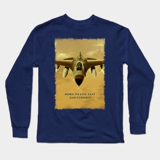 Fighter Jet Born P9 Long Sleeve T-Shirt